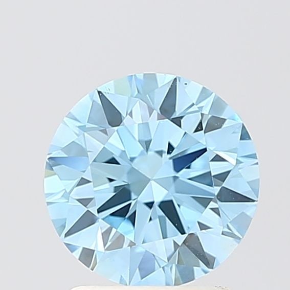 Loose Diamond - ROUND 1.55ct Fancy Vivid Blue VS1: Loose Diamond - ROUND 1.55ct Fancy Vivid Blue VS1 Source: This is a real non-mined Diamond that has been grown in a lab Shape: ROUND Carats: 1.55 Color: Fancy Vivid Blue Certification: NONE Video:
