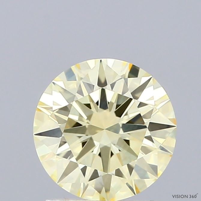 Ideal Loose Diamond - ROUND 1.5ct Fancy Light Yellow VVS2: Ideal Loose Diamond - ROUND 1.5ct Fancy Light Yellow VVS2 Source: This is a real non-mined Diamond that has been grown in a lab Shape: ROUND Carats: 1.5 Color: Fancy Light Yellow Certification: IGI PL