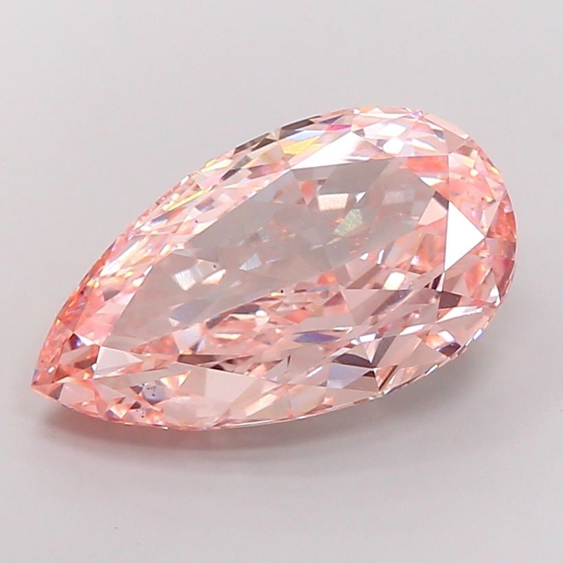 Loose Diamond - PEAR 13.39ct Fancy Intense Pink VS1: Loose Diamond - PEAR 13.39ct Fancy Intense Pink VS1 Source: This is a real non-mined Diamond that has been grown in a lab Shape: PEAR Carats: 13.39 Color: Fancy Intense Pink Certification: IGI Video: