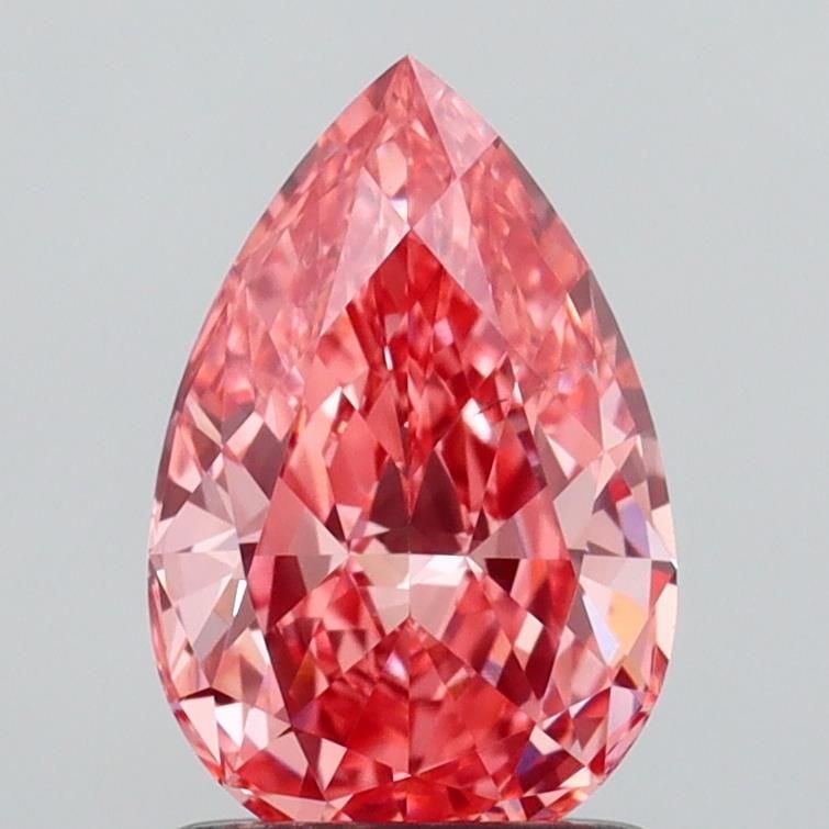 Loose Diamond - PEAR 1.17ct Fancy Vivid Pink VS1: Loose Diamond - PEAR 1.17ct Fancy Vivid Pink VS1 Source: This is a real non-mined Diamond that has been grown in a lab Shape: PEAR Carats: 1.17 Color: Fancy Vivid Pink Certification: IGI Video: