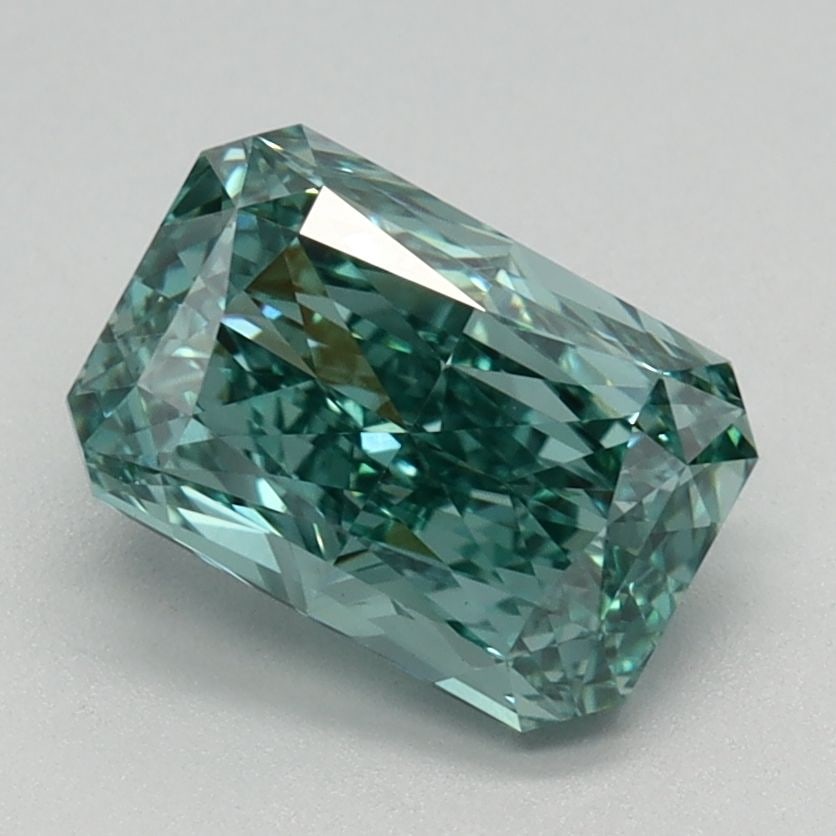 Loose Diamond - RADIANT 1.46ct Fancy Vivid Green Blue VS1: Loose Diamond - RADIANT 1.46ct Fancy Vivid Green Blue VS1 Source: This is a real non-mined Diamond that has been grown in a lab Shape: RADIANT Carats: 1.46 Color: Fancy Vivid Green Blue Certification: