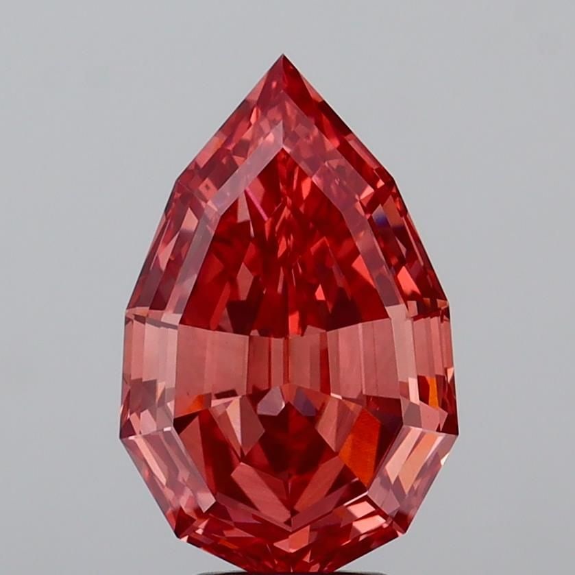 Loose Diamond - PEAR 5.45ct Fancy Vivid Pink VS1: Loose Diamond - PEAR 5.45ct Fancy Vivid Pink VS1 Source: This is a real non-mined Diamond that has been grown in a lab Shape: PEAR Carats: 5.45 Color: Fancy Vivid Pink Certification: IGI Video:
