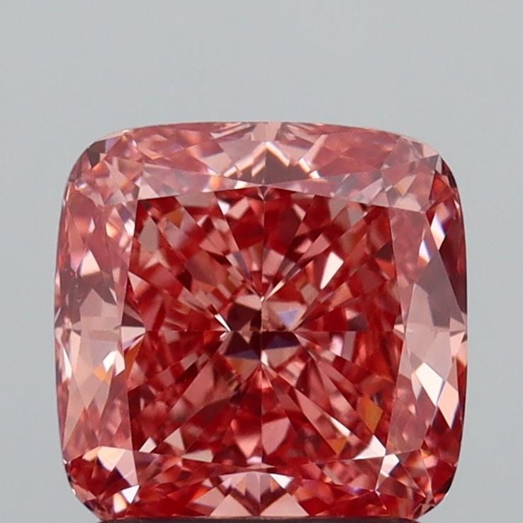 Loose Diamond - CUSHION MODIFIED 1.55ct Fancy Vivid Pink VS1: Loose Diamond - CUSHION MODIFIED 1.55ct Fancy Vivid Pink VS1 Source: This is a real non-mined Diamond that has been grown in a lab Shape: CUSHION MODIFIED Carats: 1.55 Color: Fancy Vivid Pink Certific