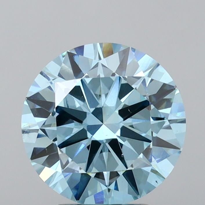 Loose Diamond - ROUND 3.02ct Fancy Intense Blue VS2: Loose Diamond - ROUND 3.02ct Fancy Intense Blue VS2 Source: This is a real non-mined Diamond that has been grown in a lab Shape: ROUND Carats: 3.02 Color: Fancy Intense Blue Certification: IGI Video: