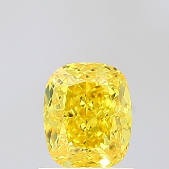 Loose Diamond - CUSHION MODIFIED 1.06ct Fancy Vivid Yellow VVS2: Loose Diamond - CUSHION MODIFIED 1.06ct Fancy Vivid Yellow VVS2 Source: This is a real non-mined Diamond that has been grown in a lab Shape: CUSHION MODIFIED Carats: 1.06 Color: Fancy Vivid Yellow Cer