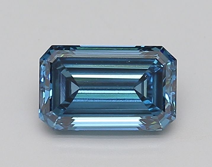 Loose Diamond - EMERALD 2.17ct Fancy Vivid Blue VS1: Loose Diamond - EMERALD 2.17ct Fancy Vivid Blue VS1 Source: This is a real non-mined Diamond that has been grown in a lab Shape: EMERALD Carats: 2.17 Color: Fancy Vivid Blue Certification: IGI Video: