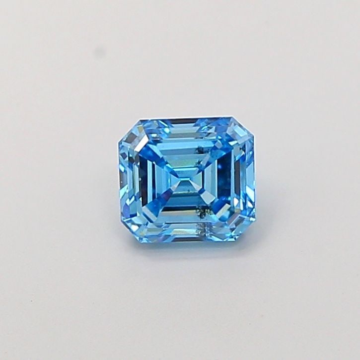 Loose Diamond - ASSCHER 1.0ct Fancy Vivid Blue VS2: Loose Diamond - ASSCHER 1.0ct Fancy Vivid Blue VS2 Source: This is a real non-mined Diamond that has been grown in a lab Shape: ASSCHER Carats: 1.0 Color: Fancy Vivid Blue Certification: NONE Video:
