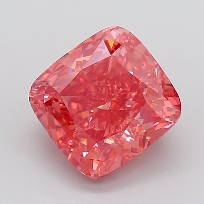 Loose Diamond - CUSHION MODIFIED 5.13ct Fancy Vivid Orangey Pink VS1: Loose Diamond - CUSHION MODIFIED 5.13ct Fancy Vivid Orangey Pink VS1 Source: This is a real non-mined Diamond that has been grown in a lab Shape: CUSHION MODIFIED Carats: 5.13 Color: Fancy Vivid Orang