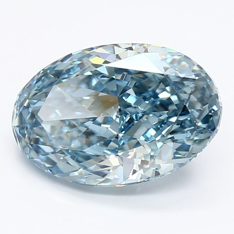 Loose Diamond - OVAL 2.94ct Fancy Vivid Blue VS1: Loose Diamond - OVAL 2.94ct Fancy Vivid Blue VS1 Source: This is a real non-mined Diamond that has been grown in a lab Shape: OVAL Carats: 2.94 Color: Fancy Vivid Blue Certification: IGI Video:
