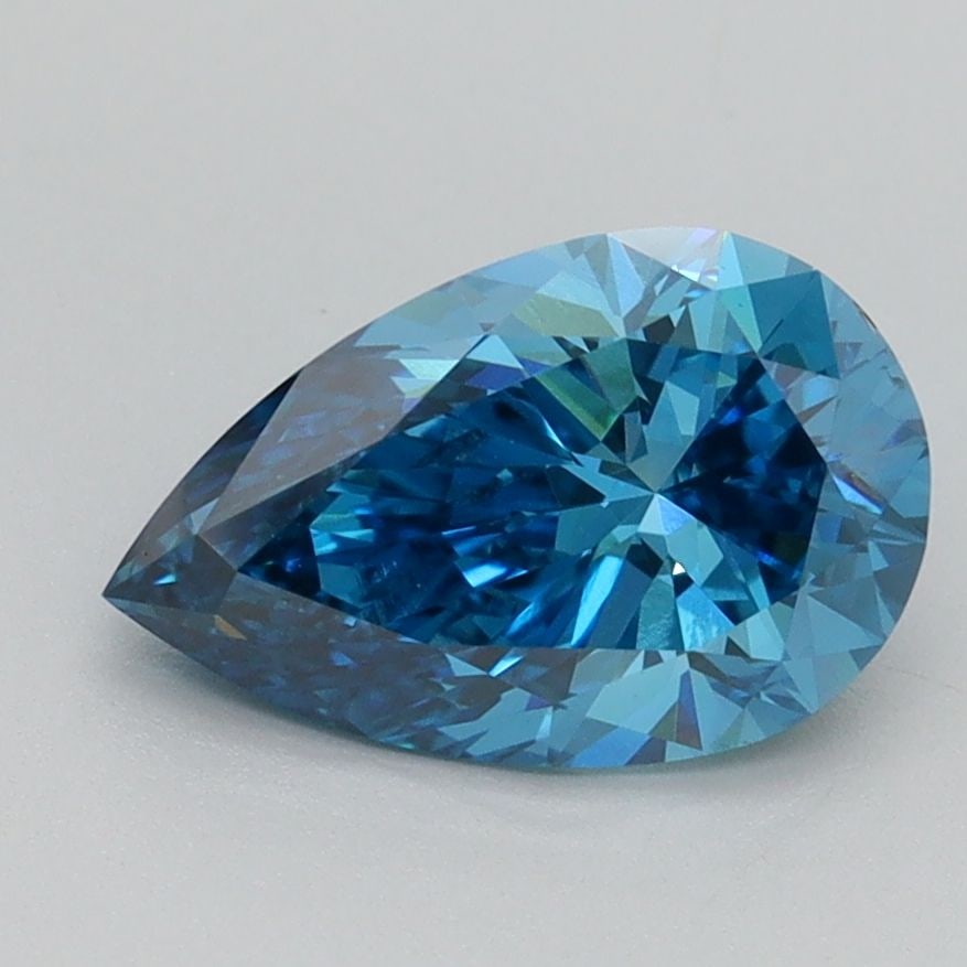 Loose Diamond - PEAR 1.67ct Fancy Vivid Blue VS1: Loose Diamond - PEAR 1.67ct Fancy Vivid Blue VS1 Source: This is a real non-mined Diamond that has been grown in a lab Shape: PEAR Carats: 1.67 Color: Fancy Vivid Blue Certification: IGI Video: