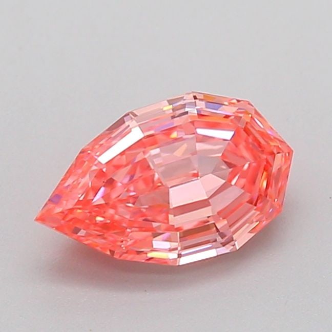 Loose Diamond - PEAR 1.02ct Fancy Vivid Reddish Pink VS1: Loose Diamond - PEAR 1.02ct Fancy Vivid Reddish Pink VS1 Source: This is a real non-mined Diamond that has been grown in a lab Shape: PEAR Carats: 1.02 Color: Fancy Vivid Reddish Pink Certification: I