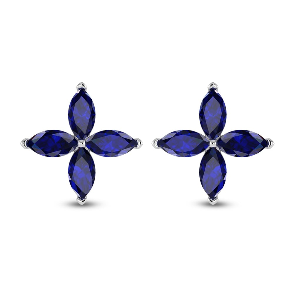 14K White Gold Diamond 1 3/8 Ct.Tw. & Blue Sapphire Fashion Earrings: 14K White Gold Diamond 1 3/8 Ct.Tw. & Blue Sapphire Fashion Earrings 14k White Gold Stone Color: G-h Stone Clarity: Si2 PLEASE NOTE: Framed, Large, or heavy items do not have shipping costs included.