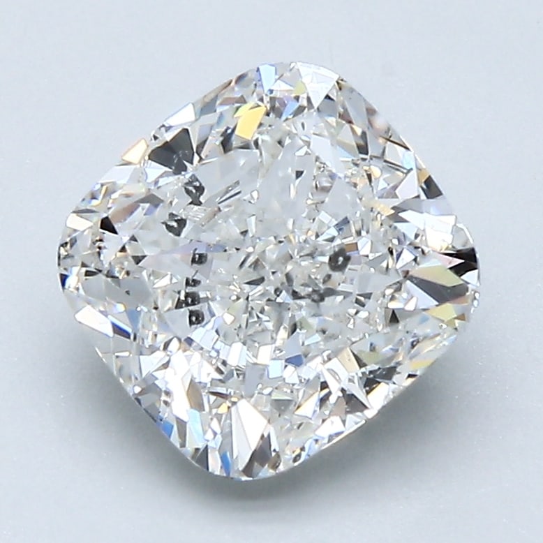 Loose Diamond - CUSHION 2.4ct G SI2: Loose Diamond - CUSHION 2.4ct G SI2 Source: Natural Mined Diamond Shape: CUSHION Carats: 2.4 Color: G Clarity: SI2 Certification: GIA Condition: Pre-Owned PLEASE NOTE: Framed, Large, or heavy items do