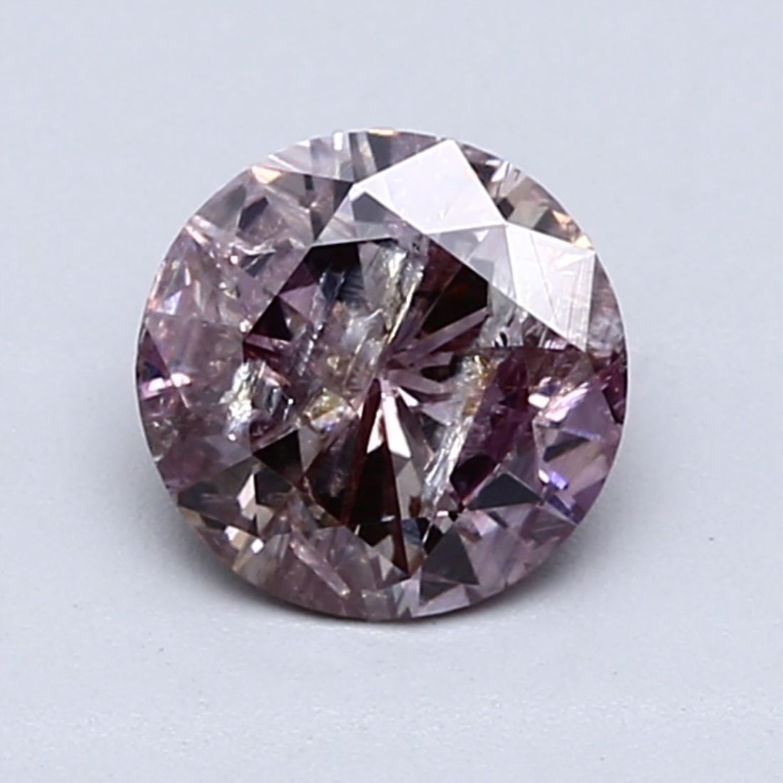 Loose Diamond - ROUND 1.03ct Fancy Grayish Pink Purple (1 of 1)