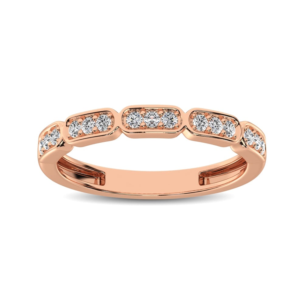 14K Rose Gold 1/5 Ct.Tw. Diamond Stackable Band (1 of 3)