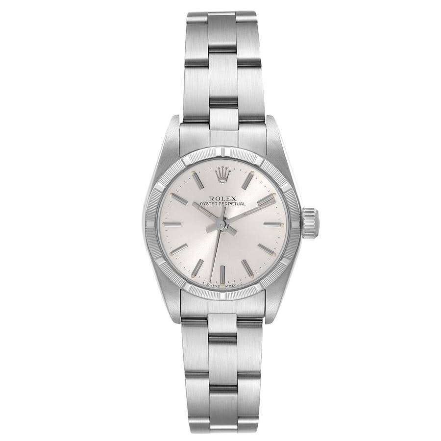 Ladies Oyster Perpetual Silver Dial Watch Ref 67230 (1 of 4)