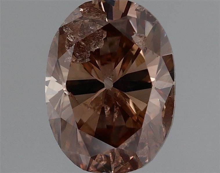 Loose Diamond - OVAL 0.96ct Fancy Dark Orangey Brown: Loose Diamond - OVAL 0.96ct Fancy Dark Orangey Brown Source: Natural Shape: OVAL Carats: 0.96 Color: Fancy Dark Orangey Brown Certification: GIA Video: