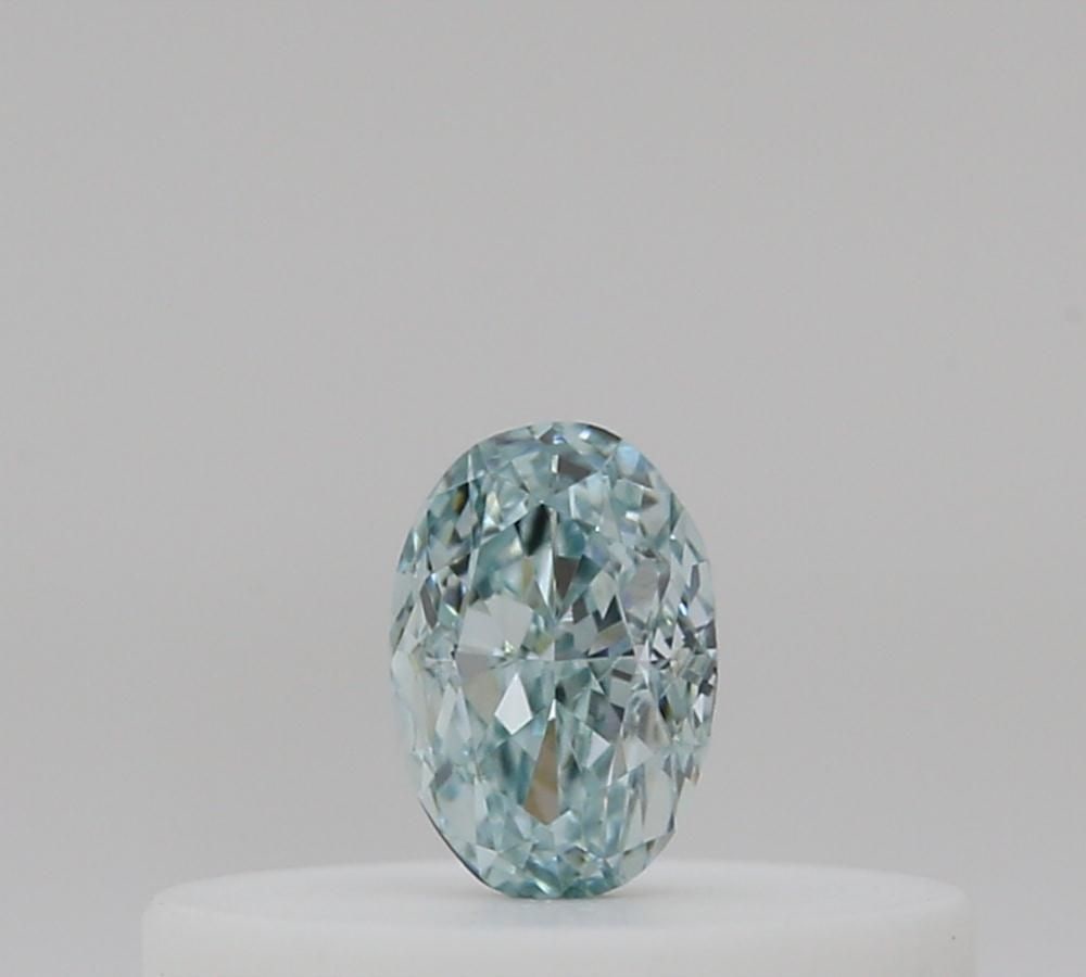 Loose Diamond - OVAL 0.11ct Fancy Intense Blueish Green: Loose Diamond - OVAL 0.11ct Fancy Intense Blueish Green Source: Natural Shape: OVAL Carats: 0.11 Color: Fancy Intense Blueish Green Certification: GIA Video: