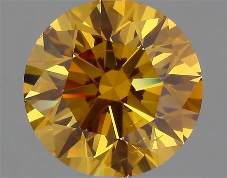 Loose Diamond - ROUND 2.03ct Fancy Intense Orange Yellow SI2: Loose Diamond - ROUND 2.03ct Fancy Intense Orange Yellow SI2 Source: Natural Shape: ROUND Carats: 2.03 Color: Fancy Intense Orange Yellow Certification: GIA Video: