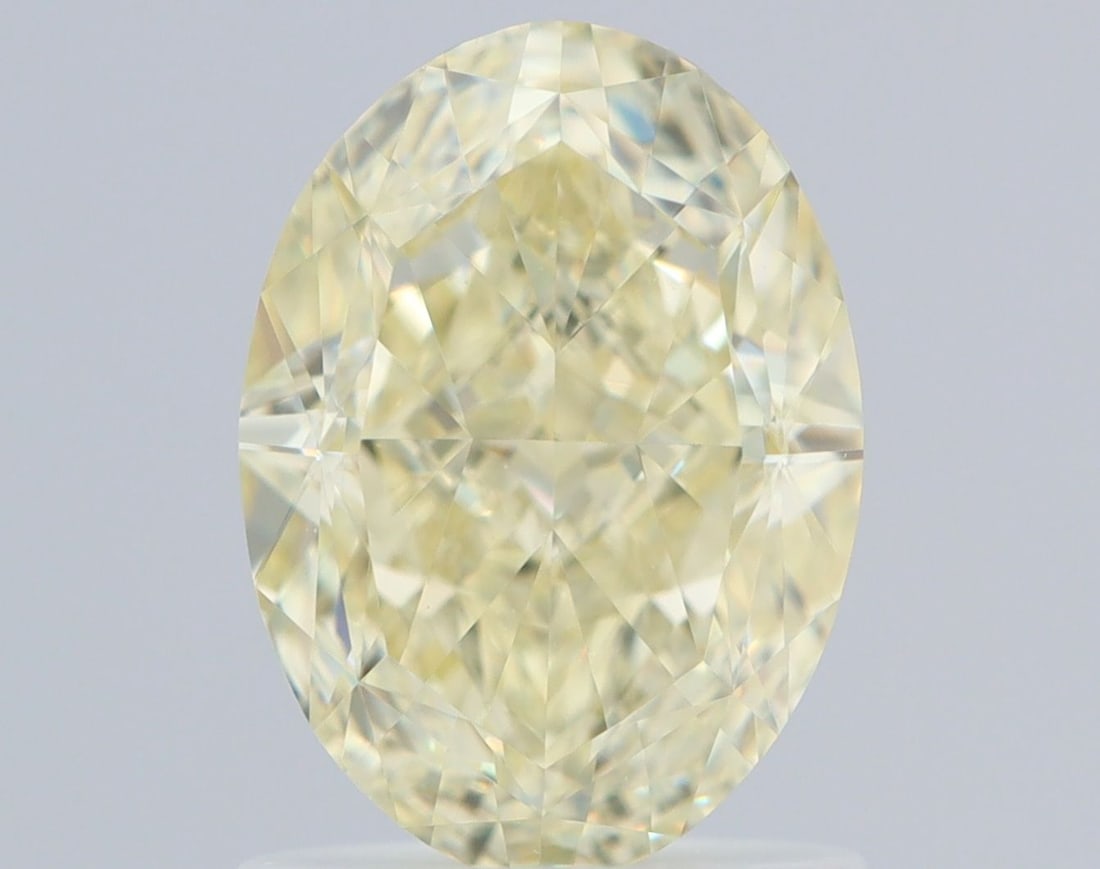 Loose Diamond - OVAL 1.6ct Fancy Light Yellow VS1: Loose Diamond - OVAL 1.6ct Fancy Light Yellow VS1 Source: Natural Shape: OVAL Carats: 1.6 Color: Fancy Light Yellow Certification: GIA Video: