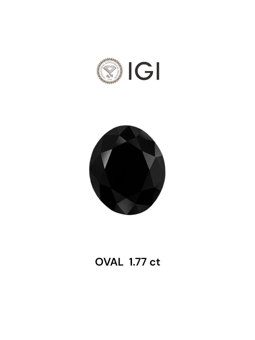 Loose Diamond - OVAL 1.77ct Black (1 of 1)