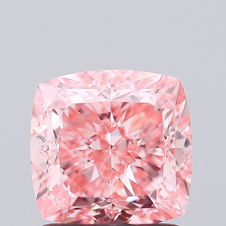 Loose Diamond - CUSHION MODIFIED 1.63ct Fancy Vivid Pink VVS1: Loose Diamond - CUSHION MODIFIED 1.63ct Fancy Vivid Pink VVS1 Source: This is a real non-mined Diamond that has been grown in a lab Shape: CUSHION MODIFIED Carats: 1.63 Color: Fancy Vivid Pink Certifi