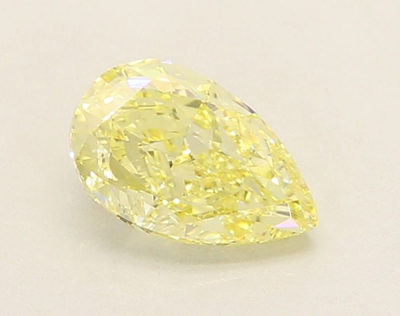 Loose Diamond - PEAR 1.42ct Fancy Intense Yellow VVS2: Loose Diamond - PEAR 1.42ct Fancy Intense Yellow VVS2 Source: This is a real non-mined Diamond that has been grown in a lab Shape: PEAR Carats: 1.42 Color: Fancy Intense Yellow Certification: IGI Vide