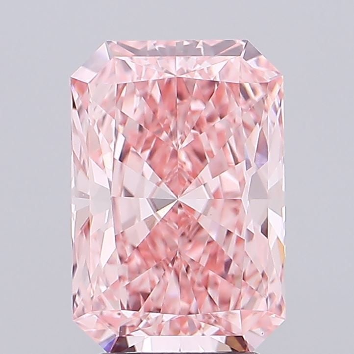Loose Diamond - RADIANT 3.59ct Fancy Vivid Pink VVS2: Loose Diamond - RADIANT 3.59ct Fancy Vivid Pink VVS2 Source: This is a real non-mined Diamond that has been grown in a lab Shape: RADIANT Carats: 3.59 Color: Fancy Vivid Pink Certification: IGI Video: