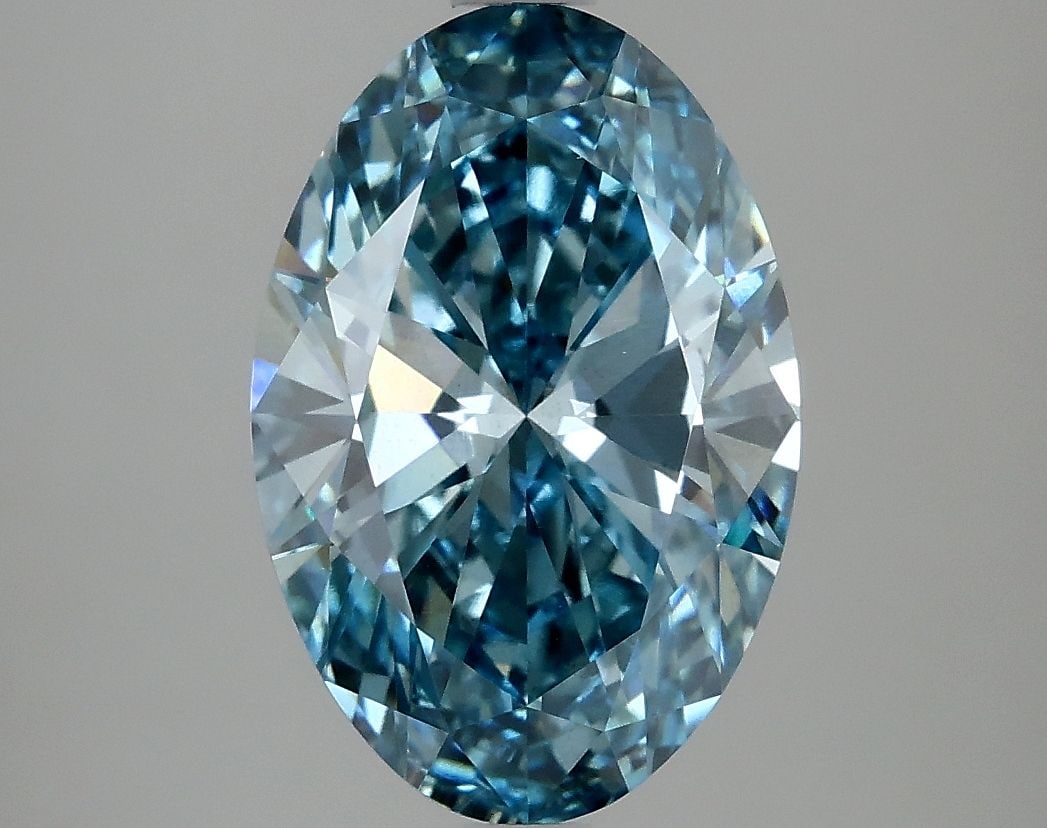 Loose Diamond - OVAL 2.96ct Fancy Vivid Blue VS1: Loose Diamond - OVAL 2.96ct Fancy Vivid Blue VS1 Source: This is a real non-mined Diamond that has been grown in a lab Shape: OVAL Carats: 2.96 Color: Fancy Vivid Blue Certification: IGI Video:
