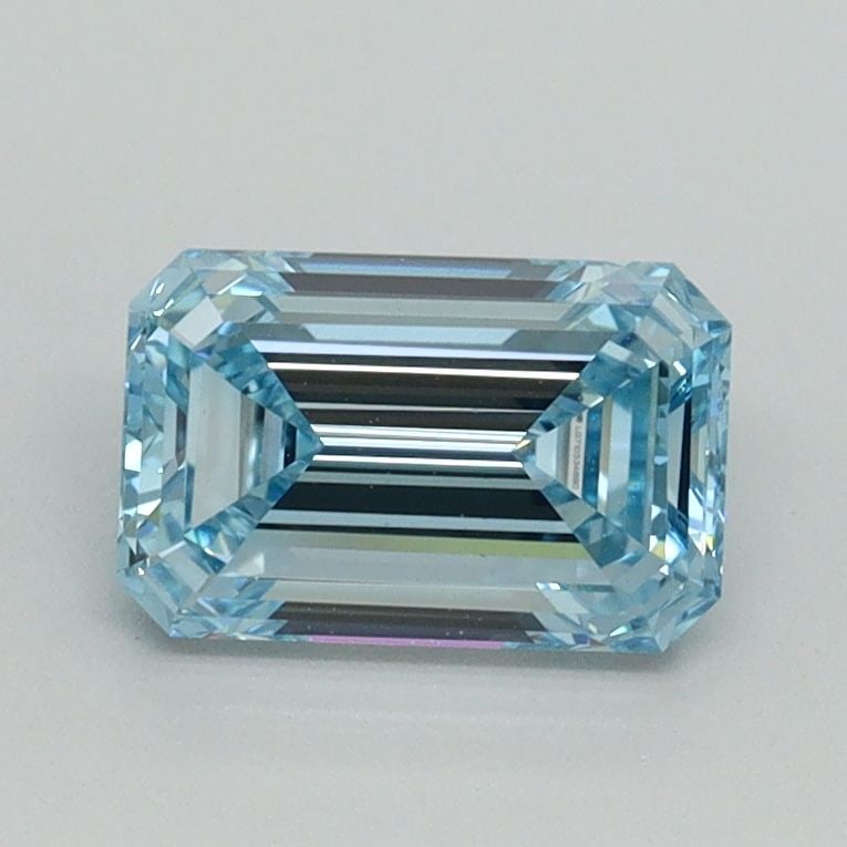 Loose Diamond - EMERALD 1.04ct Fancy Intense Blue VS1: Loose Diamond - EMERALD 1.04ct Fancy Intense Blue VS1 Source: This is a real non-mined Diamond that has been grown in a lab Shape: EMERALD Carats: 1.04 Color: Fancy Intense Blue Certification: IGI Vid