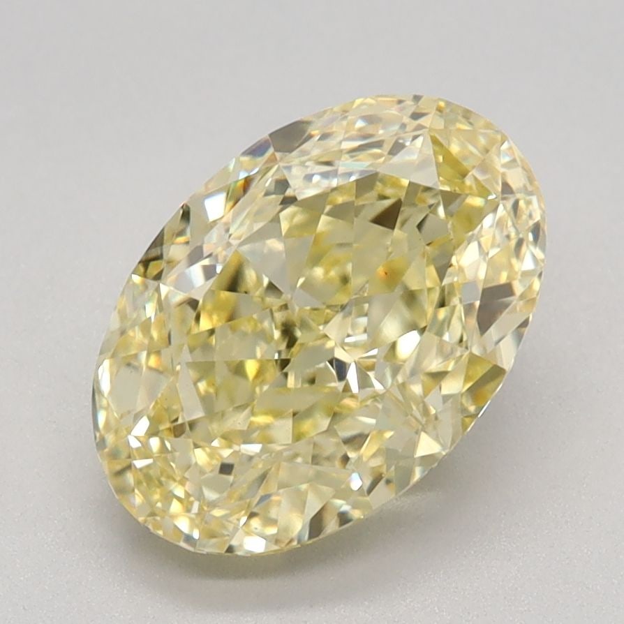 Loose Diamond - OVAL 2.11ct Fancy Intense Yellow VS1: Loose Diamond - OVAL 2.11ct Fancy Intense Yellow VS1 Source: This is a real non-mined Diamond that has been grown in a lab Shape: OVAL Carats: 2.11 Color: Fancy Intense Yellow Certification: IGI Video