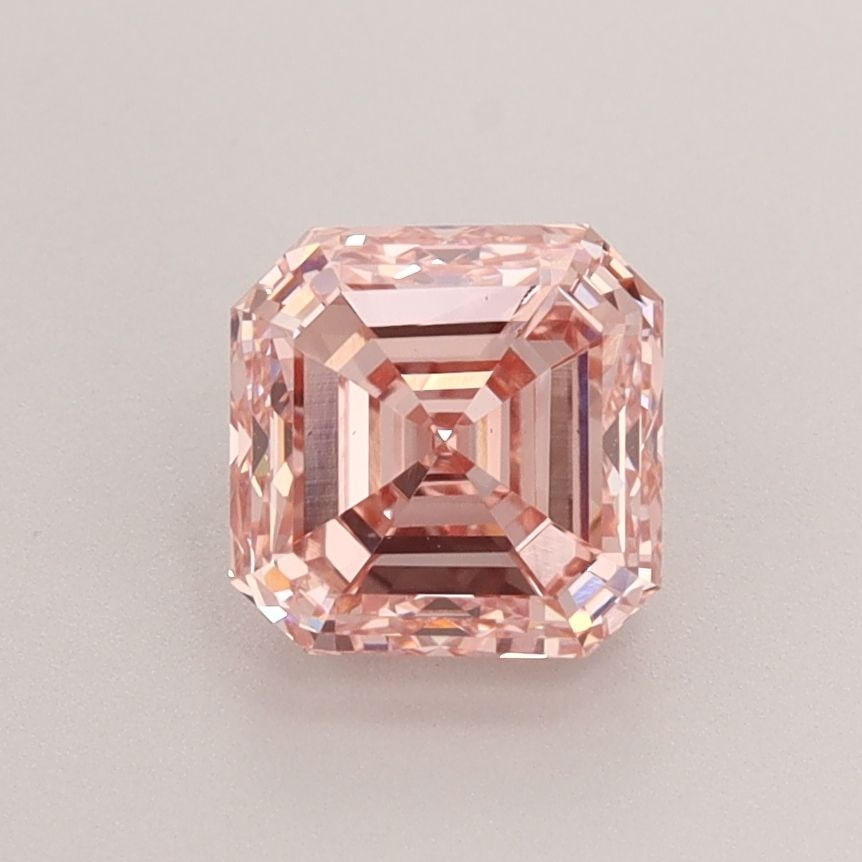 Loose Diamond - SQUARE EMERALD 1.58ct Fancy Intense Pink VS1: Loose Diamond - SQUARE EMERALD 1.58ct Fancy Intense Pink VS1 Source: This is a real non-mined Diamond that has been grown in a lab Shape: SQUARE EMERALD Carats: 1.58 Color: Fancy Intense Pink Certific