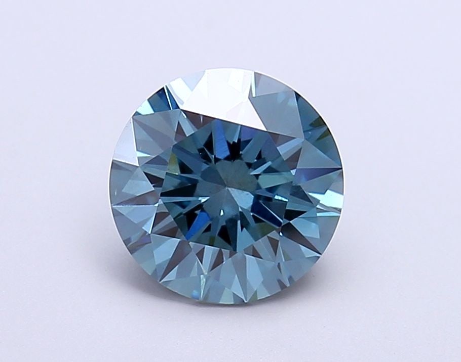 Loose Diamond - ROUND 2.06ct Fancy Blue VS2: Loose Diamond - ROUND 2.06ct Fancy Blue VS2 Source: This is a real non-mined Diamond that has been grown in a lab Shape: ROUND Carats: 2.06 Color: Fancy Blue Certification: NONE Video: