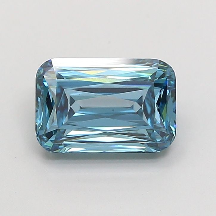 Loose Diamond - CUSHION MODIFIED 2.02ct Fancy Vivid Blue VS2: Loose Diamond - CUSHION MODIFIED 2.02ct Fancy Vivid Blue VS2 Source: This is a real non-mined Diamond that has been grown in a lab Shape: CUSHION MODIFIED Carats: 2.02 Color: Fancy Vivid Blue Certific