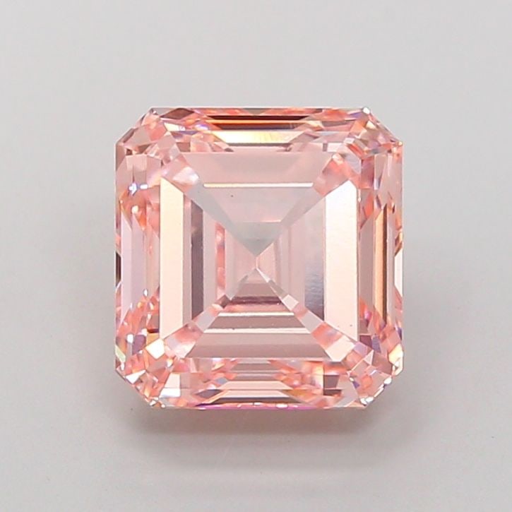 Loose Diamond - ASSCHER 4.0ct Fancy Intense Pink VS1: Loose Diamond - ASSCHER 4.0ct Fancy Intense Pink VS1 Source: This is a real non-mined Diamond that has been grown in a lab Shape: ASSCHER Carats: 4.0 Color: Fancy Intense Pink Certification: IGI Video