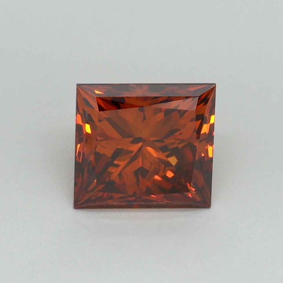 Loose Diamond - PRINCESS 1.52ct Fancy Deep Orange VS1: Loose Diamond - PRINCESS 1.52ct Fancy Deep Orange VS1 Source: This is a real non-mined Diamond that has been grown in a lab Shape: PRINCESS Carats: 1.52 Color: Fancy Deep Orange Certification: IGI Vid