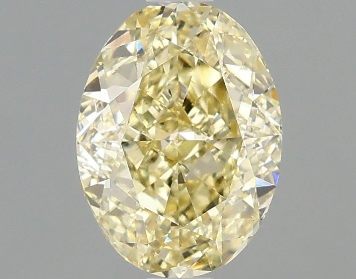 Loose Diamond - OVAL 1.56ct Fancy Intense Yellow VS1: Loose Diamond - OVAL 1.56ct Fancy Intense Yellow VS1 Source: This is a real non-mined Diamond that has been grown in a lab Shape: OVAL Carats: 1.56 Color: Fancy Intense Yellow Certification: IGI Video