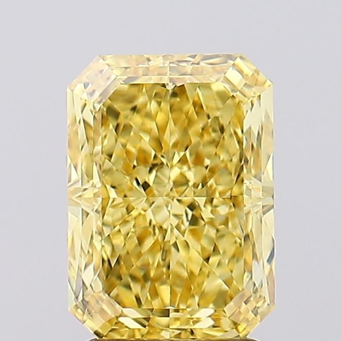 Loose Diamond - RADIANT 2.51ct Fancy Vivid Yellow VS1: Loose Diamond - RADIANT 2.51ct Fancy Vivid Yellow VS1 Source: This is a real non-mined Diamond that has been grown in a lab Shape: RADIANT Carats: 2.51 Color: Fancy Vivid Yellow Certification: IGI Vid
