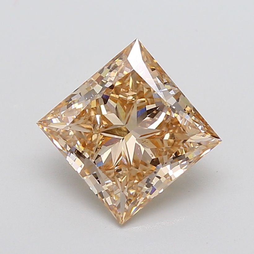 Loose Diamond - PRINCESS 5.17ct Fancy Light Brown VS2: Loose Diamond - PRINCESS 5.17ct Fancy Light Brown VS2 Source: This is a real non-mined Diamond that has been grown in a lab Shape: PRINCESS Carats: 5.17 Color: Fancy Light Brown Certification: IGI PLE
