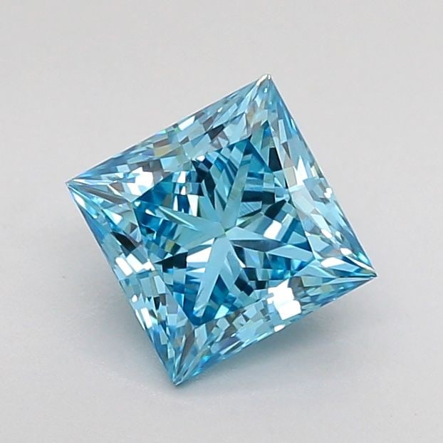 Loose Diamond - PRINCESS 1.01ct Fancy Vivid Blue VVS2: Loose Diamond - PRINCESS 1.01ct Fancy Vivid Blue VVS2 Source: This is a real non-mined Diamond that has been grown in a lab Shape: PRINCESS Carats: 1.01 Color: Fancy Vivid Blue Certification: IGI Vide