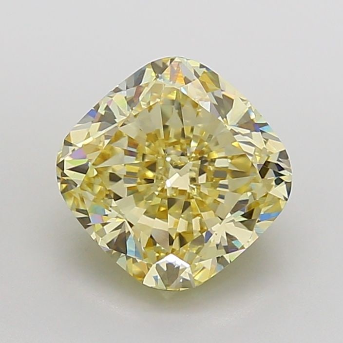 Loose Diamond - CUSHION MODIFIED 3.01ct Fancy Yellow VS1: Loose Diamond - CUSHION MODIFIED 3.01ct Fancy Yellow VS1 Source: This is a real non-mined Diamond that has been grown in a lab Shape: CUSHION MODIFIED Carats: 3.01 Color: Fancy Yellow Certification: I