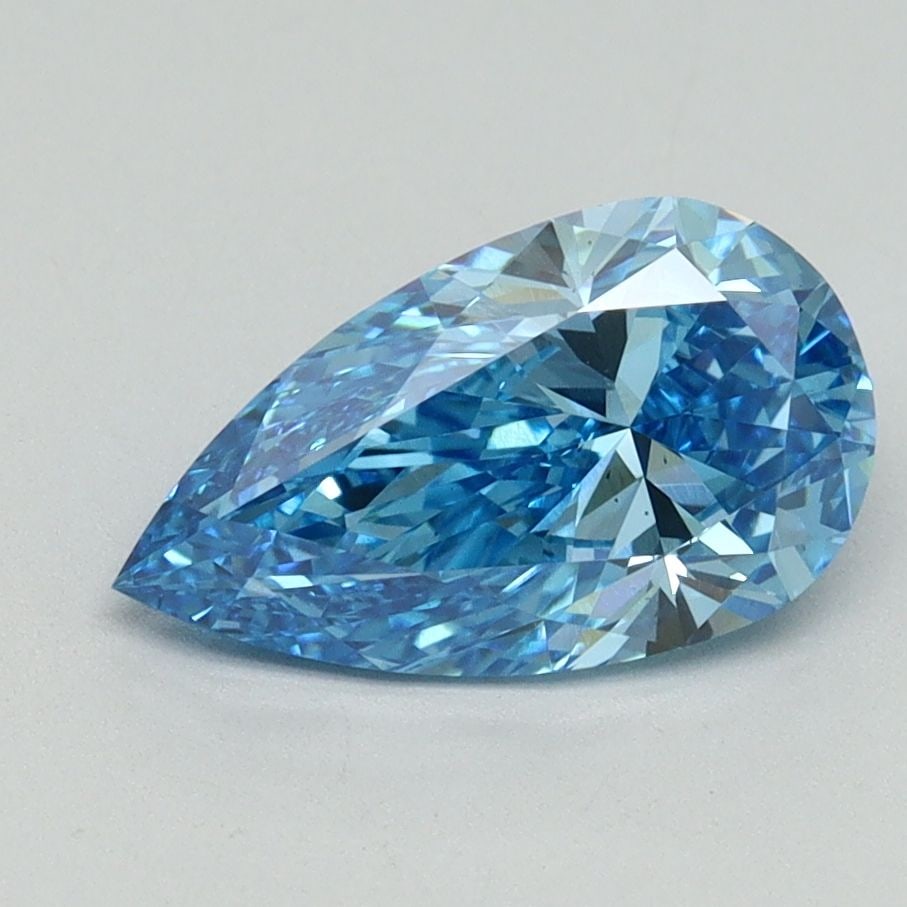 Loose Diamond - PEAR 1.5ct Fancy Vivid Blue VS2: Loose Diamond - PEAR 1.5ct Fancy Vivid Blue VS2 Source: This is a real non-mined Diamond that has been grown in a lab Shape: PEAR Carats: 1.5 Color: Fancy Vivid Blue Certification: IGI Video: