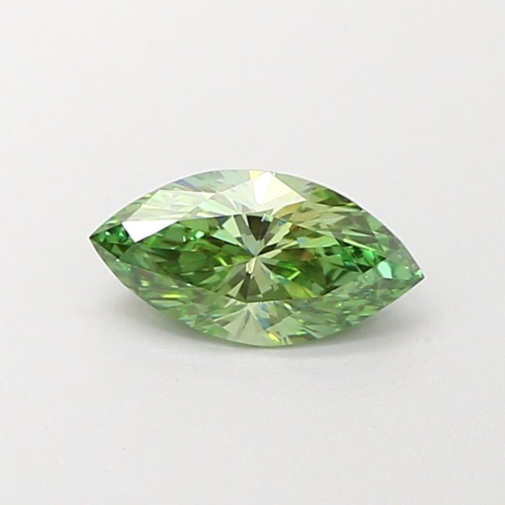 Loose Diamond - MARQUISE 0.51ct Fancy Vivid Green VVS2: Loose Diamond - MARQUISE 0.51ct Fancy Vivid Green VVS2 Source: This is a real non-mined Diamond that has been grown in a lab Shape: MARQUISE Carats: 0.51 Color: Fancy Vivid Green Certification: IGI Vi
