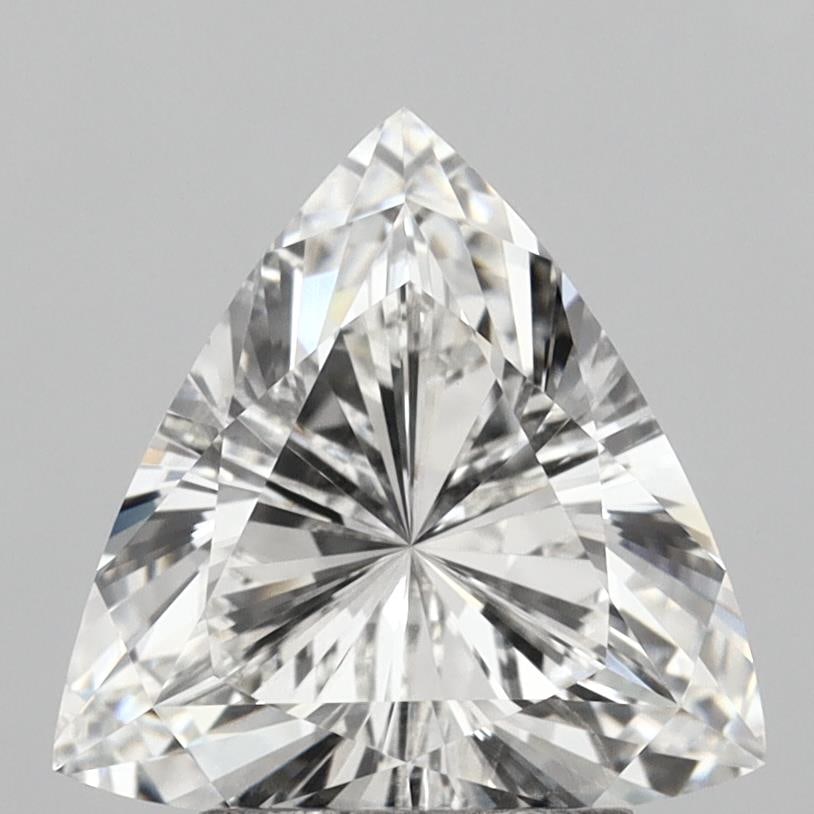 Loose Diamond - Triangle 2.57ct E VVS2: Loose Diamond - Triangle 2.57ct E VVS2 Source: This is a real non-mined Diamond that has been grown in a lab Shape: Triangle Carats: 2.57 Color: E Clarity: VVS2 Certification: IGI Condition: Pre-Owned