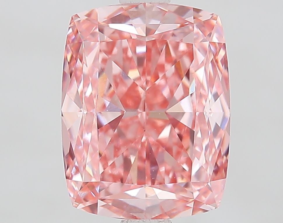 Loose Diamond - CUSHION MODIFIED 3.08ct Fancy Vivid Pink VVS2: Loose Diamond - CUSHION MODIFIED 3.08ct Fancy Vivid Pink VVS2 Source: This is a real non-mined Diamond that has been grown in a lab Shape: CUSHION MODIFIED Carats: 3.08 Color: Fancy Vivid Pink Certifi