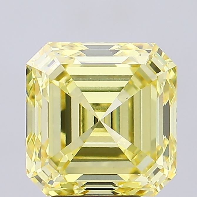 Loose Diamond - ASSCHER 6.52ct Fancy Intense Yellow VS1: Loose Diamond - ASSCHER 6.52ct Fancy Intense Yellow VS1 Source: This is a real non-mined Diamond that has been grown in a lab Shape: ASSCHER Carats: 6.52 Color: Fancy Intense Yellow Certification: IGI