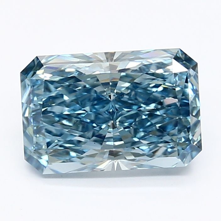 Loose Diamond - RADIANT 1.84ct Fancy Vivid Blue VS1: Loose Diamond - RADIANT 1.84ct Fancy Vivid Blue VS1 Source: This is a real non-mined Diamond that has been grown in a lab Shape: RADIANT Carats: 1.84 Color: Fancy Vivid Blue Certification: IGI Video: