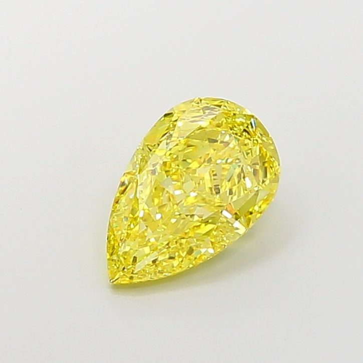 Loose Diamond - PEAR 4.08ct Fancy Vivid Yellow VS1: Loose Diamond - PEAR 4.08ct Fancy Vivid Yellow VS1 Source: This is a real non-mined Diamond that has been grown in a lab Shape: PEAR Carats: 4.08 Color: Fancy Vivid Yellow Certification: IGI Video: