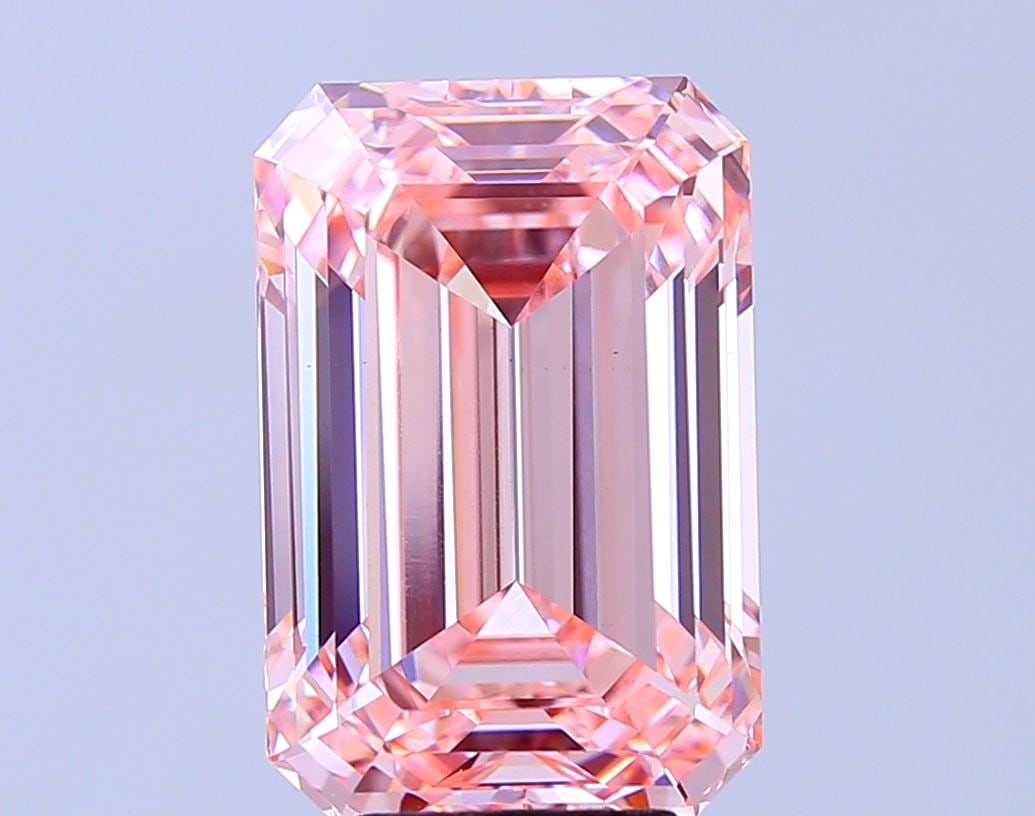 Loose Diamond - EMERALD 7.02ct Fancy Intense Pink VS1: Loose Diamond - EMERALD 7.02ct Fancy Intense Pink VS1 Source: This is a real non-mined Diamond that has been grown in a lab Shape: EMERALD Carats: 7.02 Color: Fancy Intense Pink Certification: IGI Vid