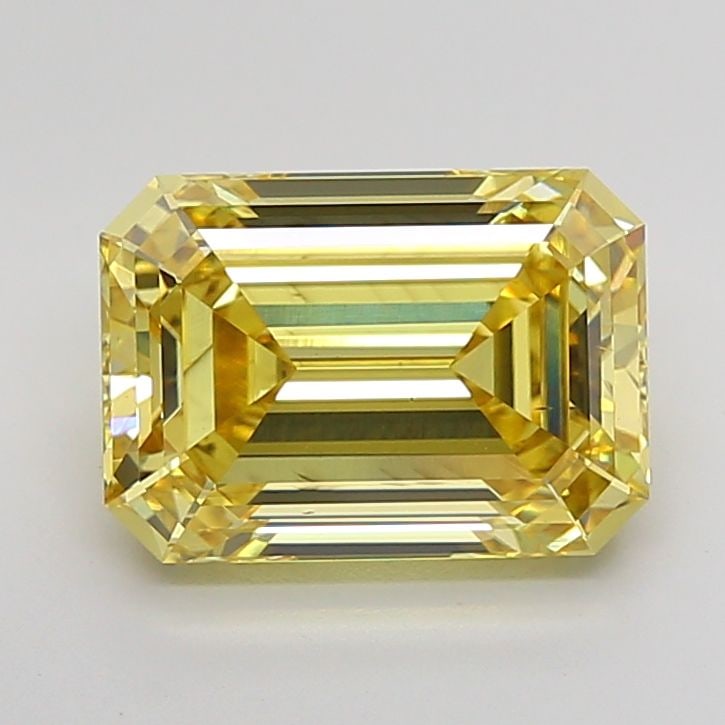 Loose Diamond - EMERALD 4.78ct Fancy Intense Yellow SI1: Loose Diamond - EMERALD 4.78ct Fancy Intense Yellow SI1 Source: This is a real non-mined Diamond that has been grown in a lab Shape: EMERALD Carats: 4.78 Color: Fancy Intense Yellow Certification: IGI